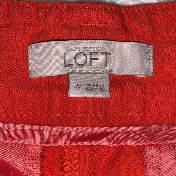 Ann Taylor LOFT orange shorts - size 4 - Picture 7 of 11